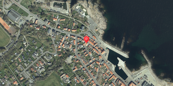 Oversvømmelsesrisiko fra vandløb på Havnegade 31, 3770 Allinge