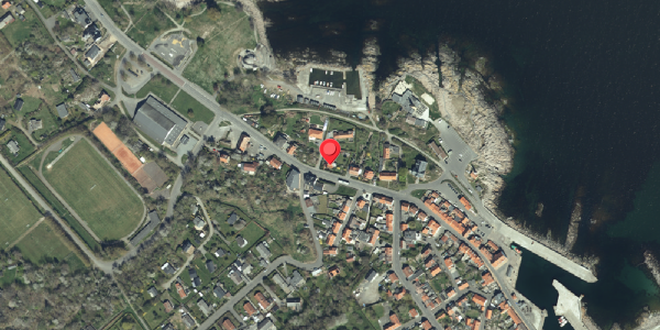 Oversvømmelsesrisiko fra vandløb på Havnegade 32, 3770 Allinge