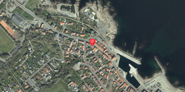 Oversvømmelsesrisiko fra vandløb på Havnegade 35, 3770 Allinge