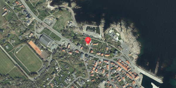 Oversvømmelsesrisiko fra vandløb på Havnegade 36, 3770 Allinge