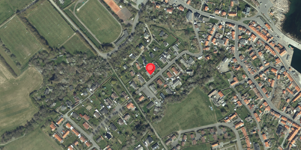 Oversvømmelsesrisiko fra vandløb på Kampeløkken 10, 3770 Allinge