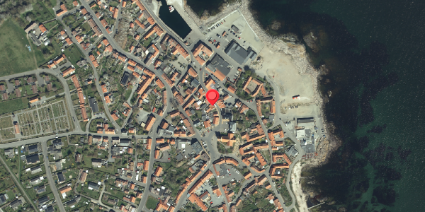 Oversvømmelsesrisiko fra vandløb på Kirkegade 3, 3770 Allinge
