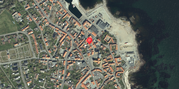 Oversvømmelsesrisiko fra vandløb på Kirkegade 5, 3770 Allinge