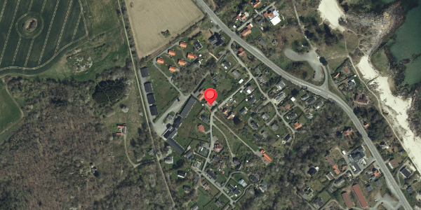 Oversvømmelsesrisiko fra vandløb på Lundegårdsvej 4, 3770 Allinge