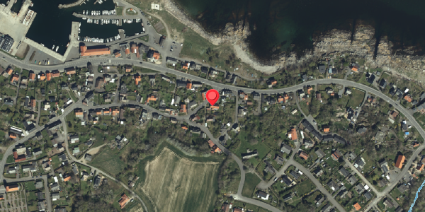 Oversvømmelsesrisiko fra vandløb på Møllegade 3, 3770 Allinge