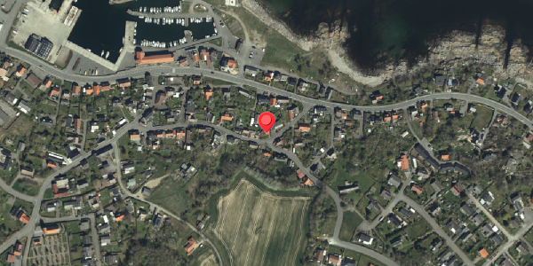 Oversvømmelsesrisiko fra vandløb på Møllegade 4, 3770 Allinge