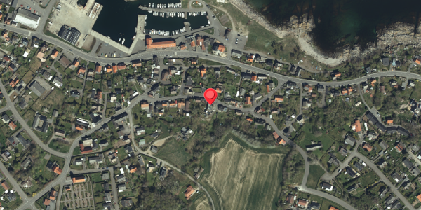 Oversvømmelsesrisiko fra vandløb på Møllegade 9, 3770 Allinge