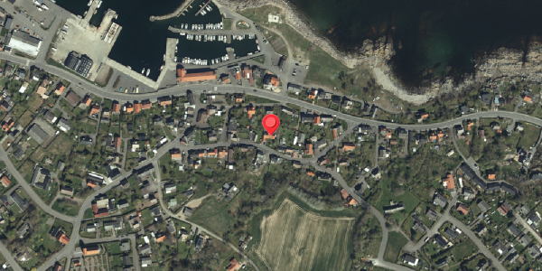 Oversvømmelsesrisiko fra vandløb på Møllegade 10, 3770 Allinge