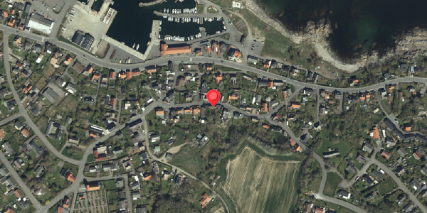Oversvømmelsesrisiko fra vandløb på Møllegade 11, 3770 Allinge