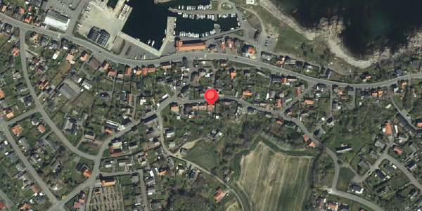 Oversvømmelsesrisiko fra vandløb på Møllegade 13, 3770 Allinge