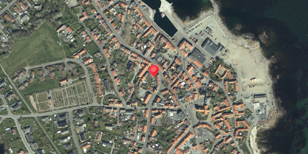 Oversvømmelsesrisiko fra vandløb på Nørregade 1, . , 3770 Allinge