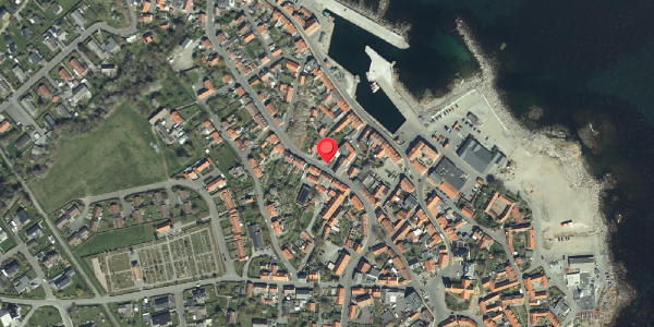 Oversvømmelsesrisiko fra vandløb på Nørregade 12, 3770 Allinge