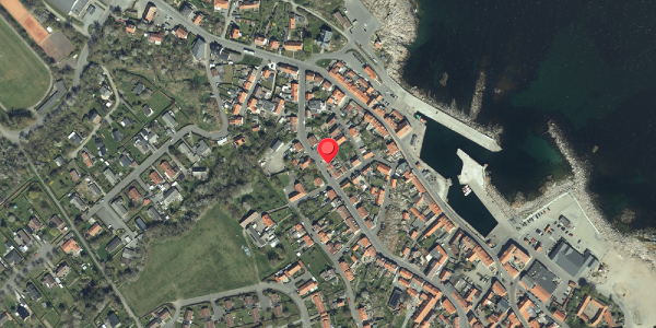Oversvømmelsesrisiko fra vandløb på Nørregade 32, 3770 Allinge