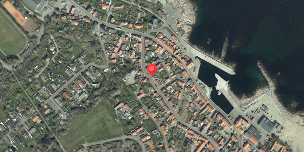 Oversvømmelsesrisiko fra vandløb på Nørregade 36, 3770 Allinge