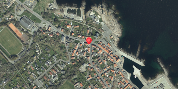 Oversvømmelsesrisiko fra vandløb på Nørregade 57, 3770 Allinge