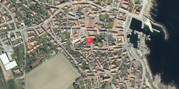 Oversvømmelsesrisiko fra vandløb på Postgade 21, 3740 Svaneke