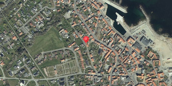 Oversvømmelsesrisiko fra vandløb på Rosengade 14, 3770 Allinge