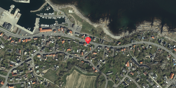 Oversvømmelsesrisiko fra vandløb på Sdr. Strandvej 18, 3770 Allinge
