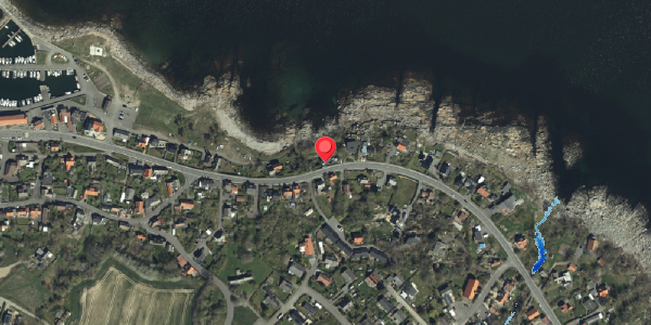 Oversvømmelsesrisiko fra vandløb på Sdr. Strandvej 27, 3770 Allinge