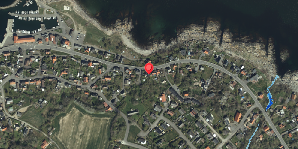 Oversvømmelsesrisiko fra vandløb på Sdr. Strandvej 30, 3770 Allinge