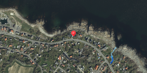 Oversvømmelsesrisiko fra vandløb på Sdr. Strandvej 31, 3770 Allinge