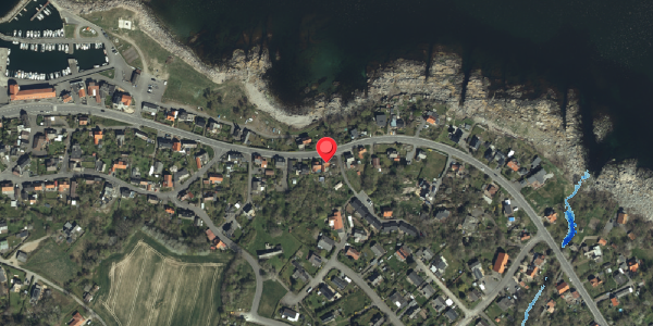 Oversvømmelsesrisiko fra vandløb på Sdr. Strandvej 34, 3770 Allinge