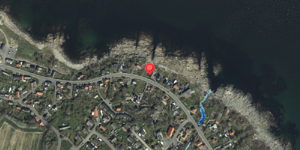 Oversvømmelsesrisiko fra vandløb på Sdr. Strandvej 35, 3770 Allinge