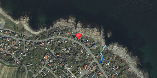 Oversvømmelsesrisiko fra vandløb på Sdr. Strandvej 37, 3770 Allinge