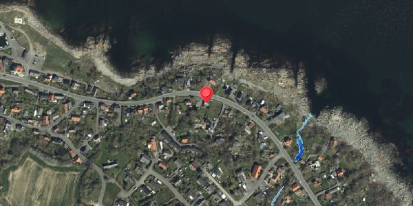 Oversvømmelsesrisiko fra vandløb på Sdr. Strandvej 50, 3770 Allinge