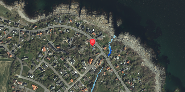 Oversvømmelsesrisiko fra vandløb på Sdr. Strandvej 64, 3770 Allinge