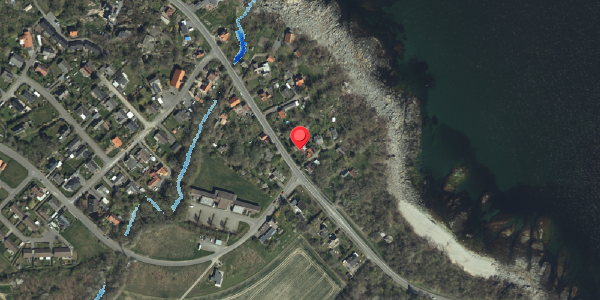 Oversvømmelsesrisiko fra vandløb på Sdr. Strandvej 69, 3770 Allinge
