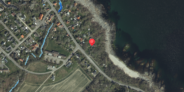 Oversvømmelsesrisiko fra vandløb på Sdr. Strandvej 79, 3770 Allinge
