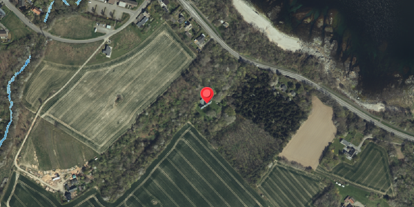 Oversvømmelsesrisiko fra vandløb på Sdr. Strandvej 98, 3770 Allinge