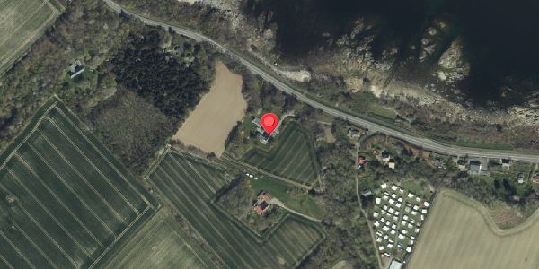 Oversvømmelsesrisiko fra vandløb på Sdr. Strandvej 104, 3770 Allinge