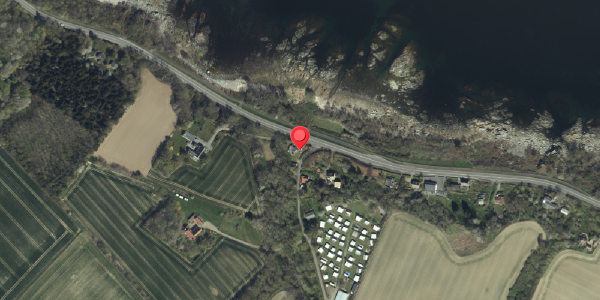 Oversvømmelsesrisiko fra vandløb på Sdr. Strandvej 106, 3770 Allinge