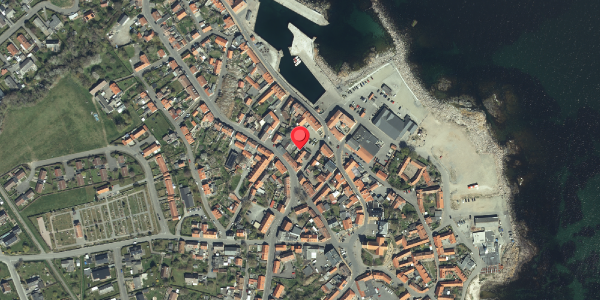 Oversvømmelsesrisiko fra vandløb på Skomagerstræde 2, 3770 Allinge