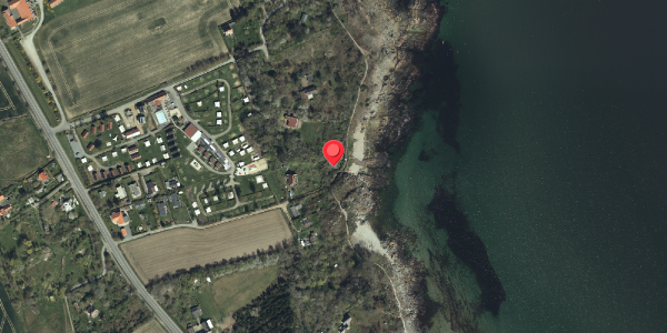 Oversvømmelsesrisiko fra vandløb på Solvej 9, 3770 Allinge