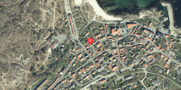 Oversvømmelsesrisiko fra vandløb på Strandgade 38, 3770 Allinge