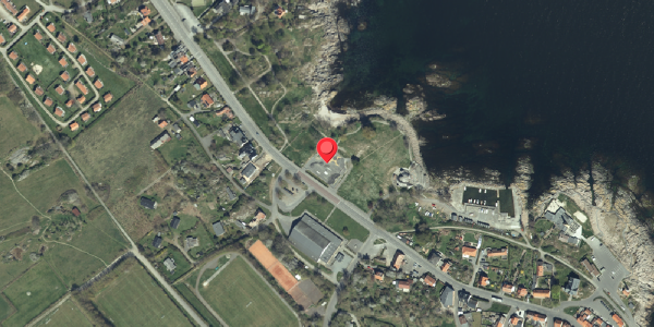 Oversvømmelsesrisiko fra vandløb på Strandvejen 2, 3770 Allinge