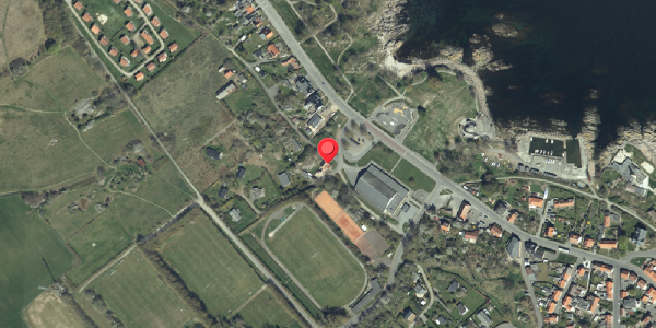 Oversvømmelsesrisiko fra vandløb på Strandvejen 3, 3770 Allinge