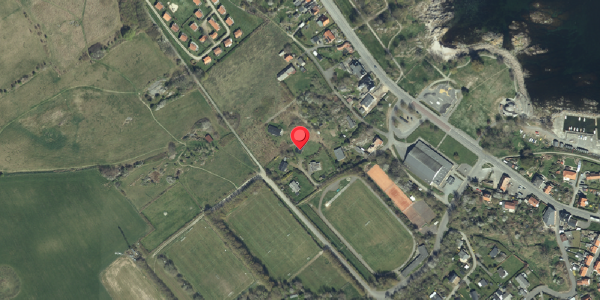 Oversvømmelsesrisiko fra vandløb på Strandvejen 7, 3770 Allinge