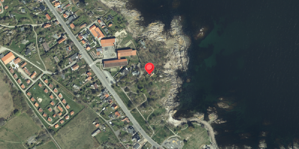 Oversvømmelsesrisiko fra vandløb på Strandvejen 8, 3770 Allinge