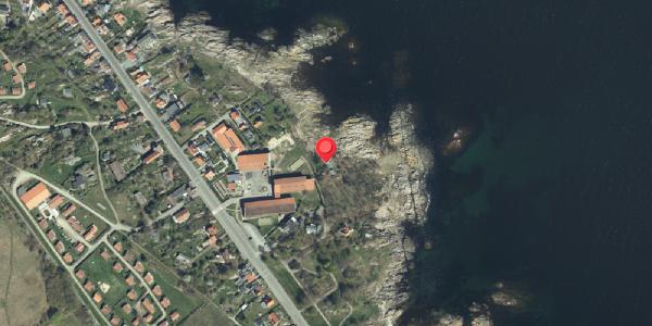 Oversvømmelsesrisiko fra vandløb på Strandvejen 12, 3770 Allinge