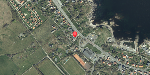 Oversvømmelsesrisiko fra vandløb på Strandvejen 17A, 3770 Allinge