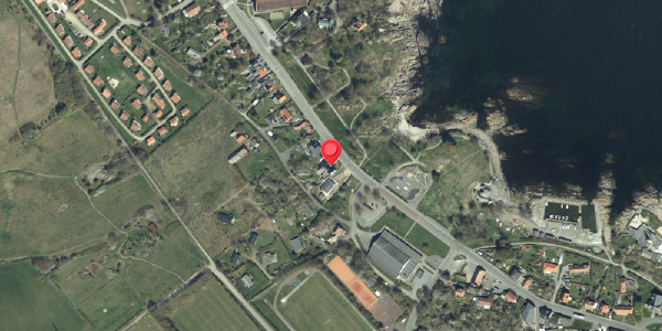 Oversvømmelsesrisiko fra vandløb på Strandvejen 17B, 3770 Allinge