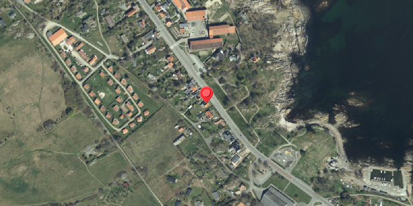 Oversvømmelsesrisiko fra vandløb på Strandvejen 27, 3770 Allinge