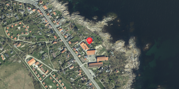 Oversvømmelsesrisiko fra vandløb på Strandvejen 28, 3770 Allinge