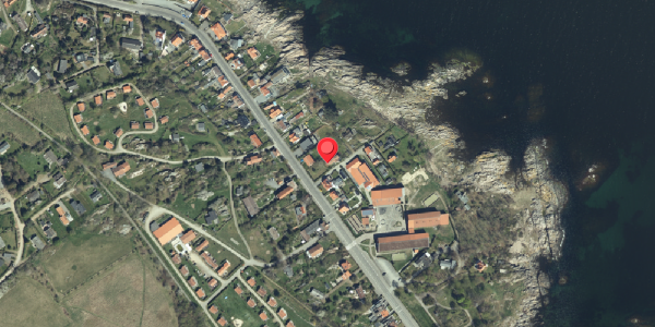 Oversvømmelsesrisiko fra vandløb på Strandvejen 34, 3770 Allinge