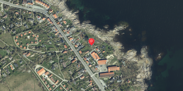 Oversvømmelsesrisiko fra vandløb på Strandvejen 36, 3770 Allinge