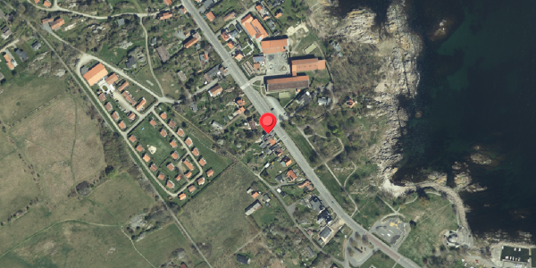 Oversvømmelsesrisiko fra vandløb på Strandvejen 37, 3770 Allinge